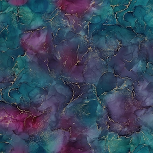 Northcott Fabric – Midas Touch Collection Plum/Teal DM26833-28