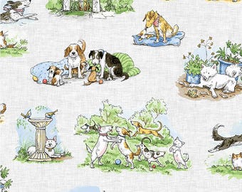 A Day in the Park by Clothworks Y3875-116 Mist Gray