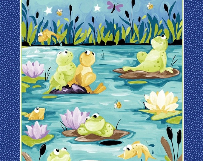 Susybee Fabric Paul's Pond 36" Quilt Panel SB20405-780