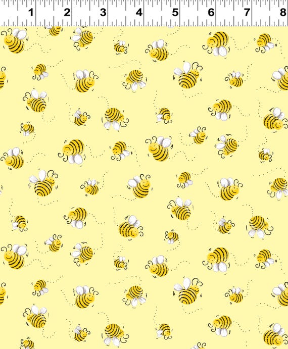 Clothworks SusyBee Susy Bees SB20197-310 Yellow