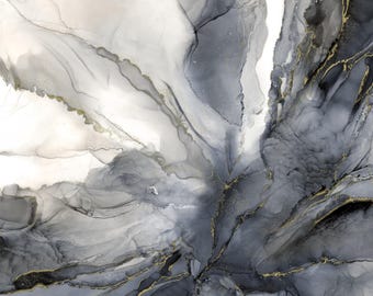 Northcott Fabric – Midas Touch Collection Panel Black/Grey DM26924-99