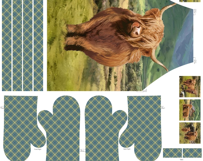 Northcott Fabrics – Highland Home Apron  Canvas C28695-76