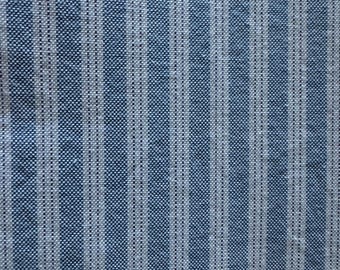 Blue & White Stripe Fabric – Timeless Vertical Stripe 330