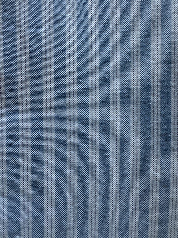 Blue & White Stripe Fabric – Timeless Vertical Stripe 330