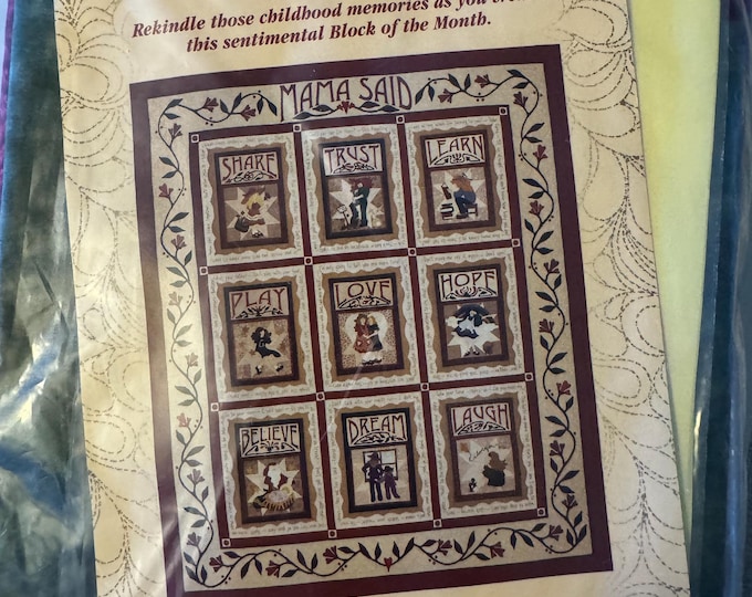 Mama Said Quilt Kit