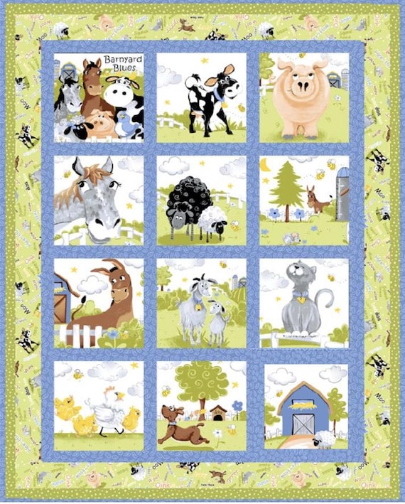 Storybook Quilt – Barnyard Blues by Susybee