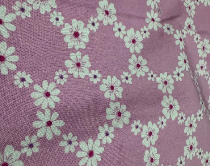 Michael Miller “Jemma” Pink Daisy Lattice – 100% Cotton Quilting Fabric 342