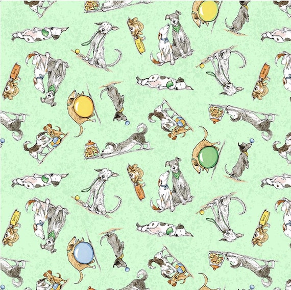 A Day in the Park Large Dog by Clothwork Y3877-109 Light Mint