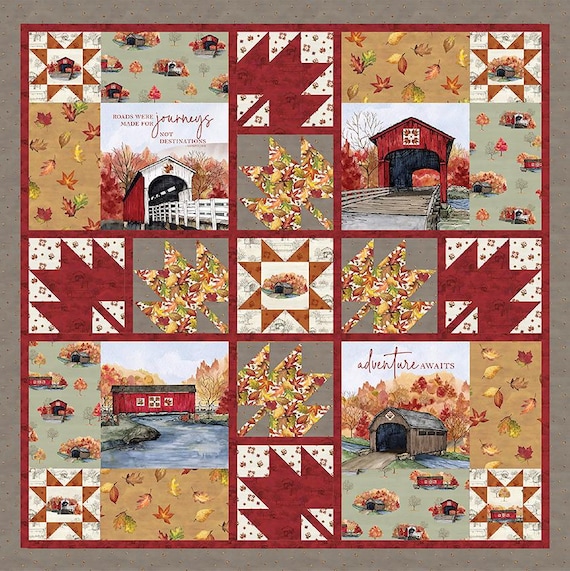 Riley Blake Fall Journeys Quilt Kit 72" x 72"
