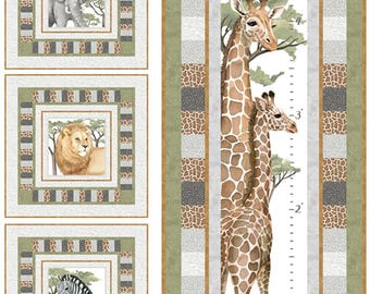 Northcott Wild One "Stretch" Panel with Coordinating Pillow Kit by Laureen Smith