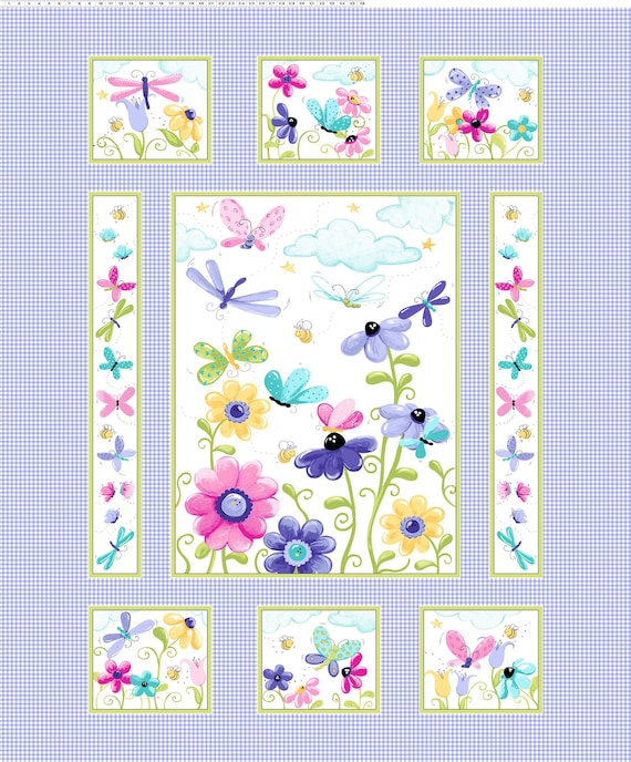 Flutter the Butterfly by Susybee - Purple Panel - SB20265-620
