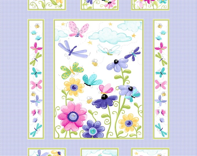 Flutter the Butterfly by Susybee - Purple Panel - SB20265-620