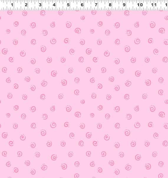 Clothworks Squiggle Fabric Collection SB20053-520 - Pink