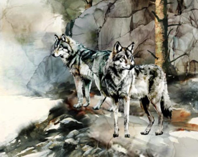 Lone Wolf Panel by Northcott DP27181-66