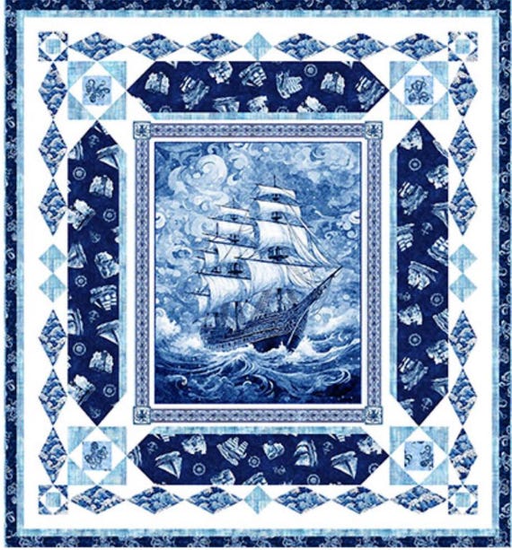 Ocean Blues “Sea Worthy” Quilt Kit