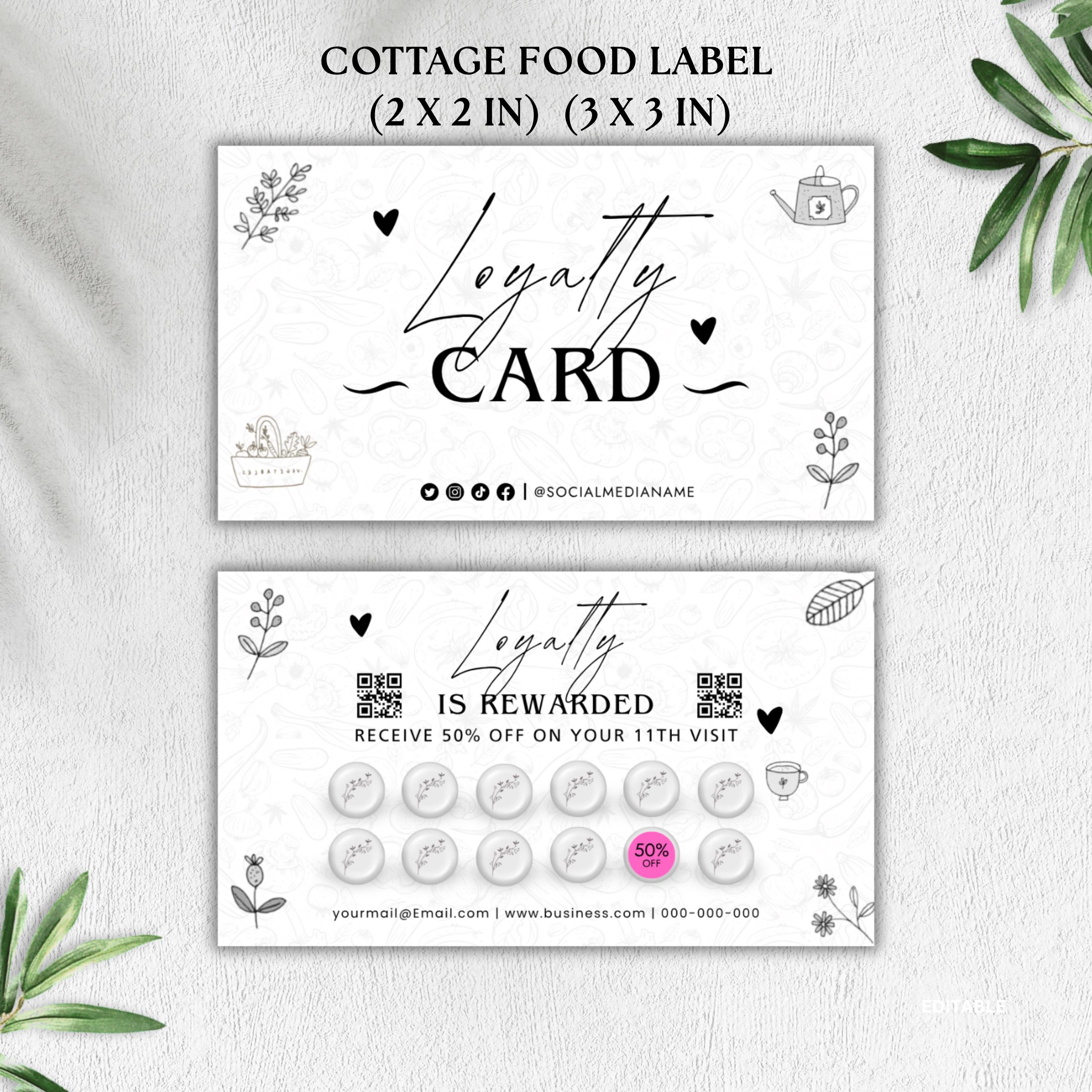 Editable Cottage Food Labels Bundle, DIY Bakery Food Ingredient Labels ...