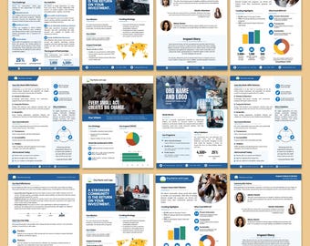 One Pager gemeinnützige Canva-Vorlagen, bearbeitbarer Wirkungsprogramm, Corporate One Page-Vorlage, Infografiken für Non-Profit, Canva-Vorlage