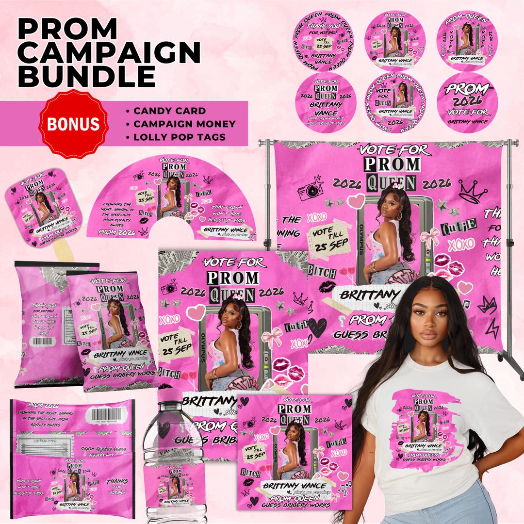 Prom Sticker Shock Prom Campaign Treat Bundle,vote for Mean Queen Prom Mean Favors,vote ...