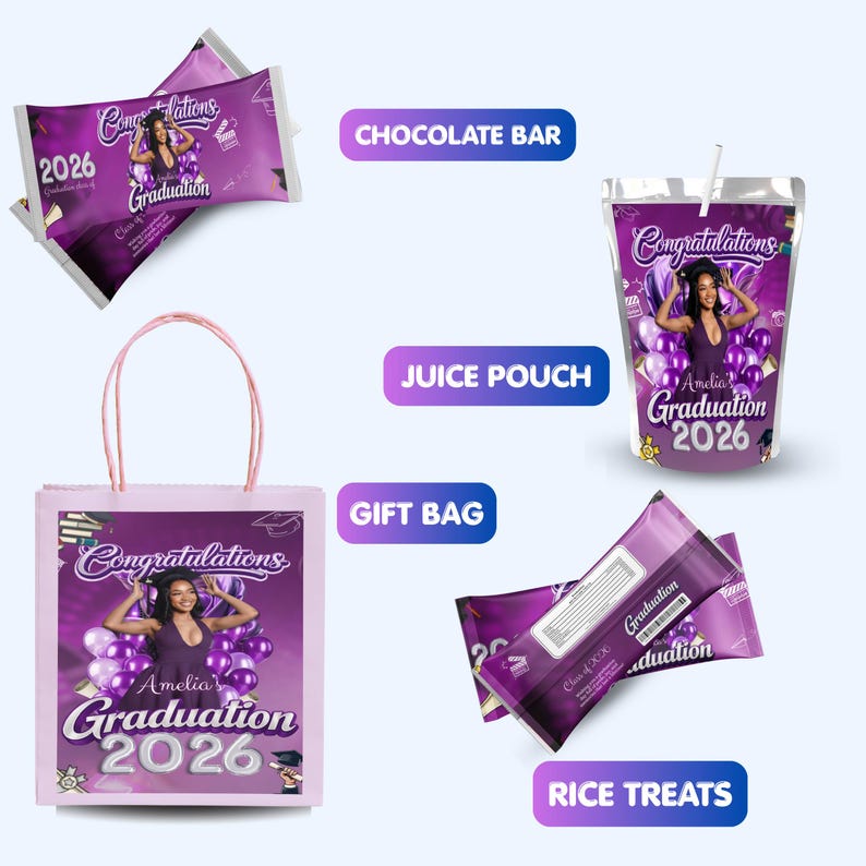 Graduation Party Favor Bundle, Class of 2026 Treat Bundle, Graduation ...