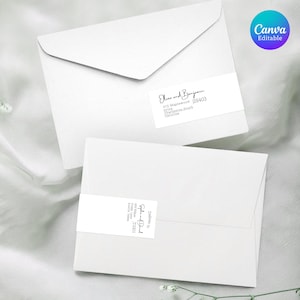 2 Adressetiketten zum Umschlagen, 2 Adressetiketten, 2 Adressetiketten, 2 Adressetiketten, 25x20cm, 20x20cm, 20x20cm