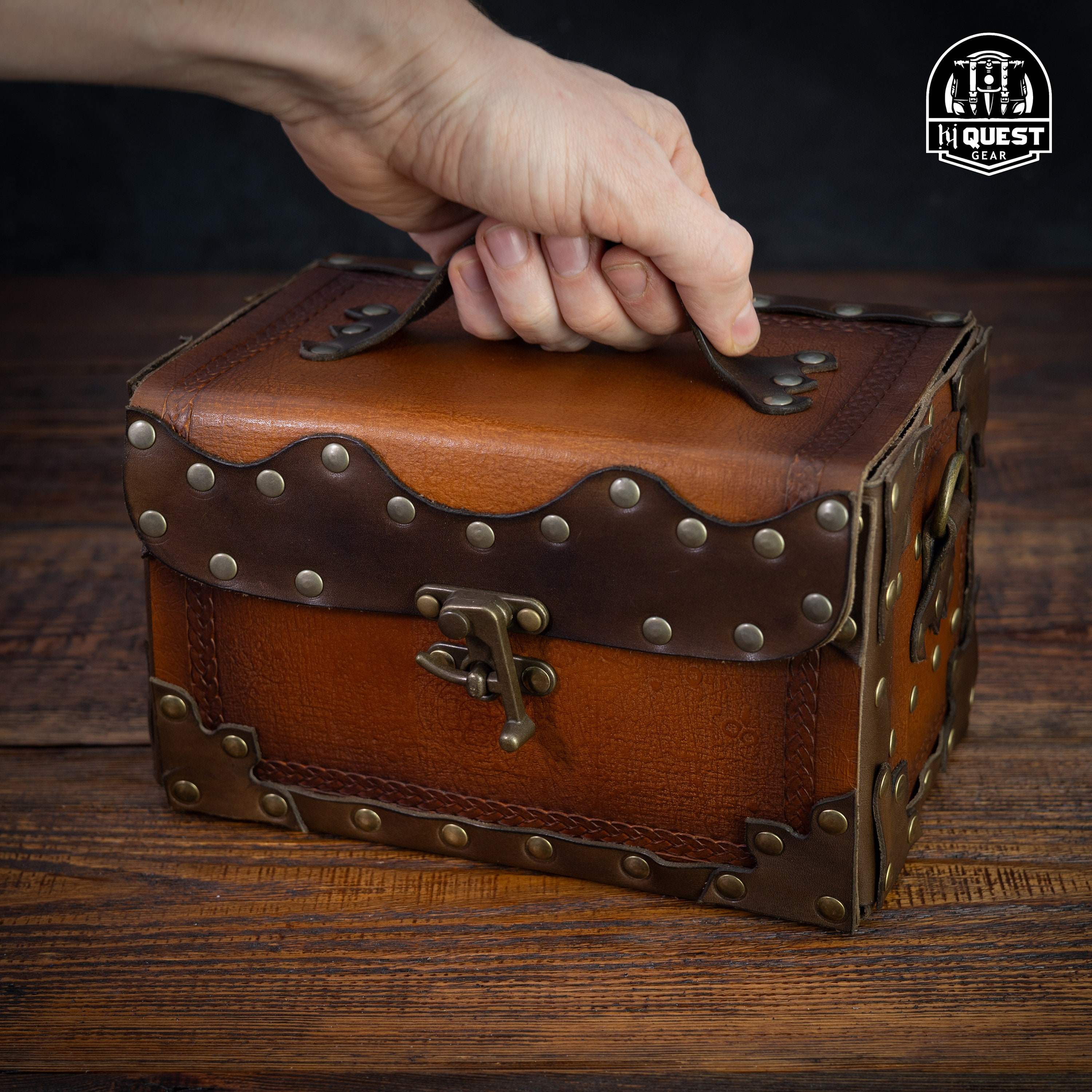 Handmade Leather Potion Bag: Steampunk Alchemist Trunk With Vials