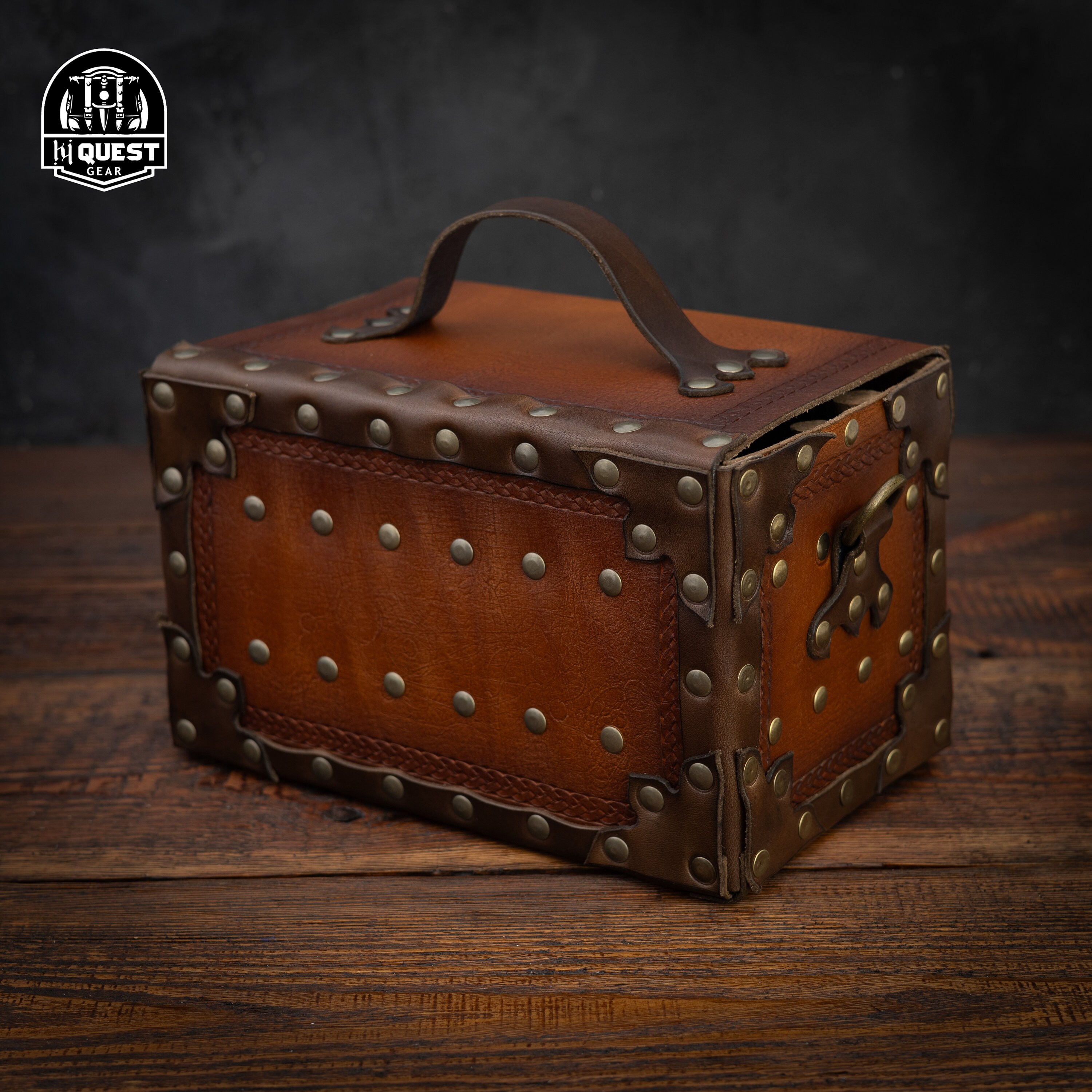 Handmade Leather Potion Bag: Steampunk Alchemist Trunk With Vials