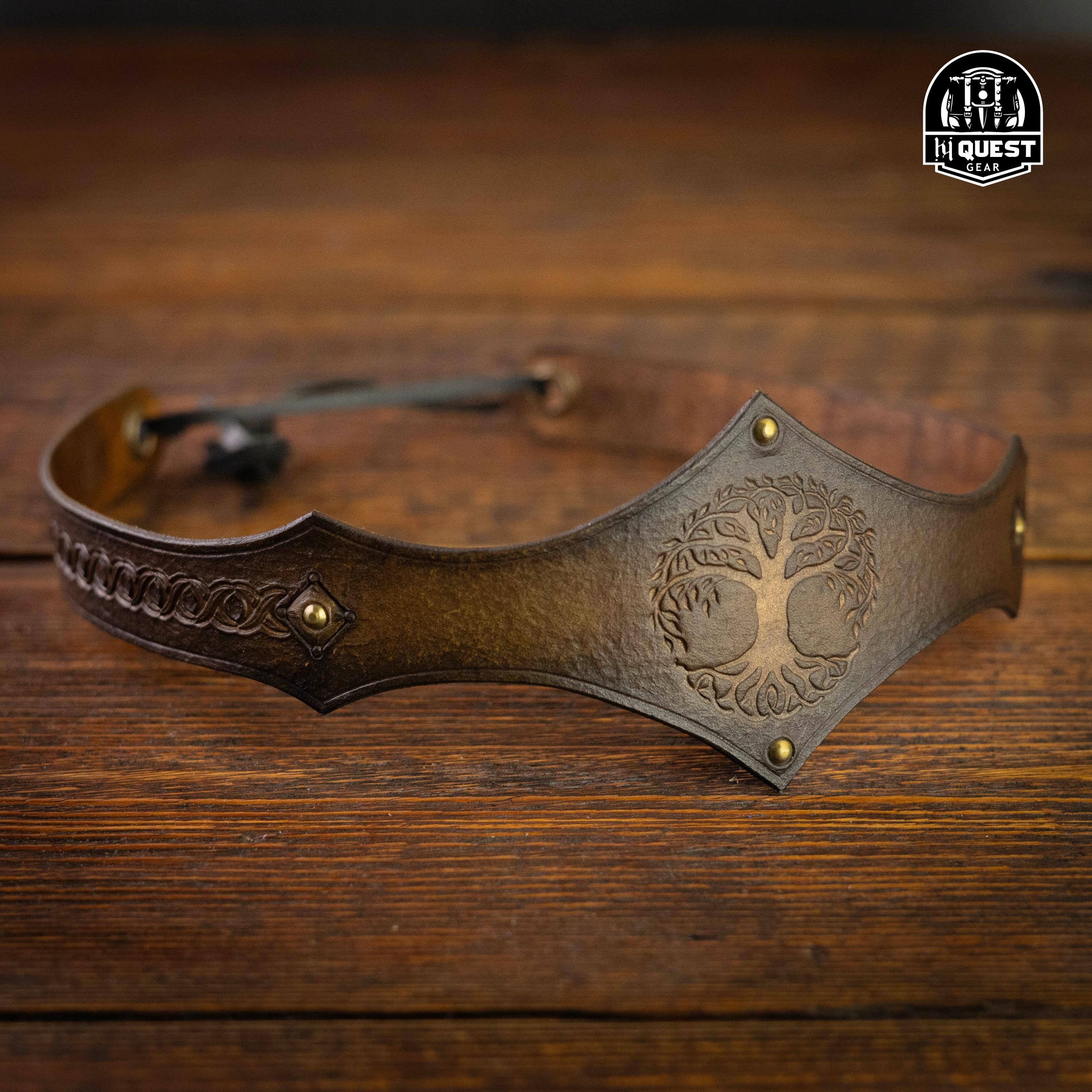 Medieval Leather Headband - Etsy display picture 3