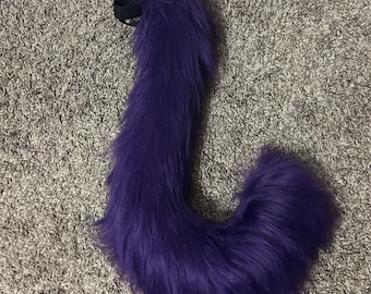 Purple Cat Cosplay Tail