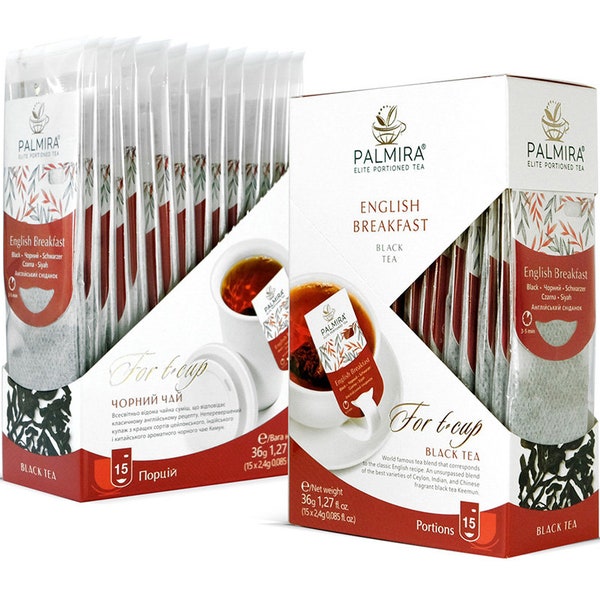 English Breakfast black tea T-Cup Box 15 tea bags