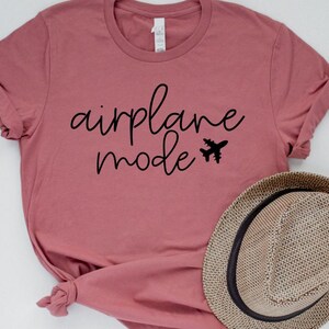T-shirt mode avion | T-shirt à inscription cursive | Tenues de voyage pour les vacances | -shirt vintage Floride | Graphique unisexe image 1