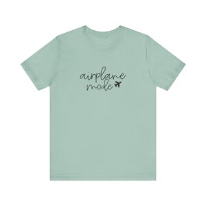 T-shirt mode avion | T-shirt à inscription cursive | Tenues de voyage pour les vacances | -shirt vintage Floride | Graphique unisexe image 8