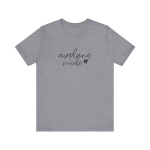 T-shirt mode avion | T-shirt à inscription cursive | Tenues de voyage pour les vacances | -shirt vintage Floride | Graphique unisexe image 11