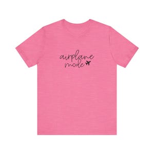 T-shirt mode avion | T-shirt à inscription cursive | Tenues de voyage pour les vacances | -shirt vintage Floride | Graphique unisexe image 12