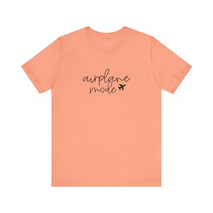T-shirt mode avion | T-shirt à inscription cursive | Tenues de voyage pour les vacances | -shirt vintage Floride | Graphique unisexe image 5