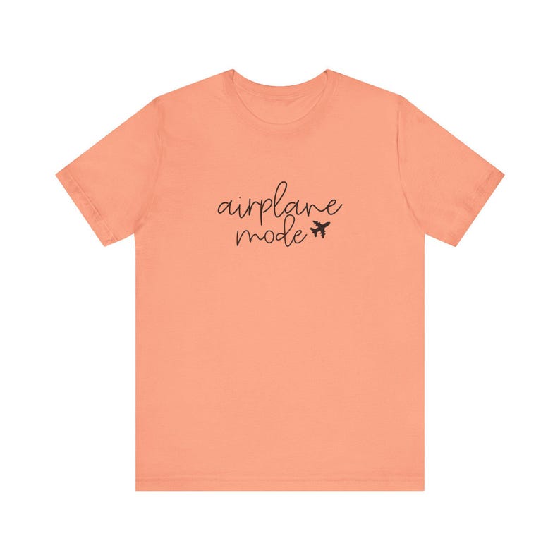 T-shirt mode avion | T-shirt à inscription cursive | Tenues de voyage pour les vacances | -shirt vintage Floride | Graphique unisexe image 5