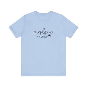 T-shirt mode avion | T-shirt à inscription cursive | Tenues de voyage pour les vacances | -shirt vintage Floride | Graphique unisexe image 10