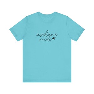 T-shirt mode avion | T-shirt à inscription cursive | Tenues de voyage pour les vacances | -shirt vintage Floride | Graphique unisexe image 9