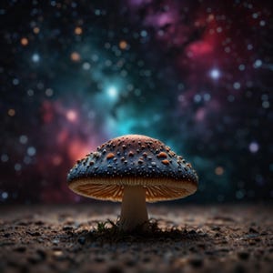 Magic Mushroom Art Print | Psychedelic Mushroom | Cosmic Background | Trippy Space Art | Mystical Galaxy Poster | Instant Digital Download