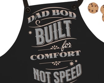 Fun Dad Bod Black Apron Funny Gift for Father, Stepfather, Grandfather, Uncle Retirement Fathers Day Birthday for him