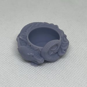 3D Printed Curled Dragon Dice Guardian – Unique Dice Protector for RPGs, Dungeons & Dragons, Tabletop Gaming Accessory, Fantasy Dragon Decor
