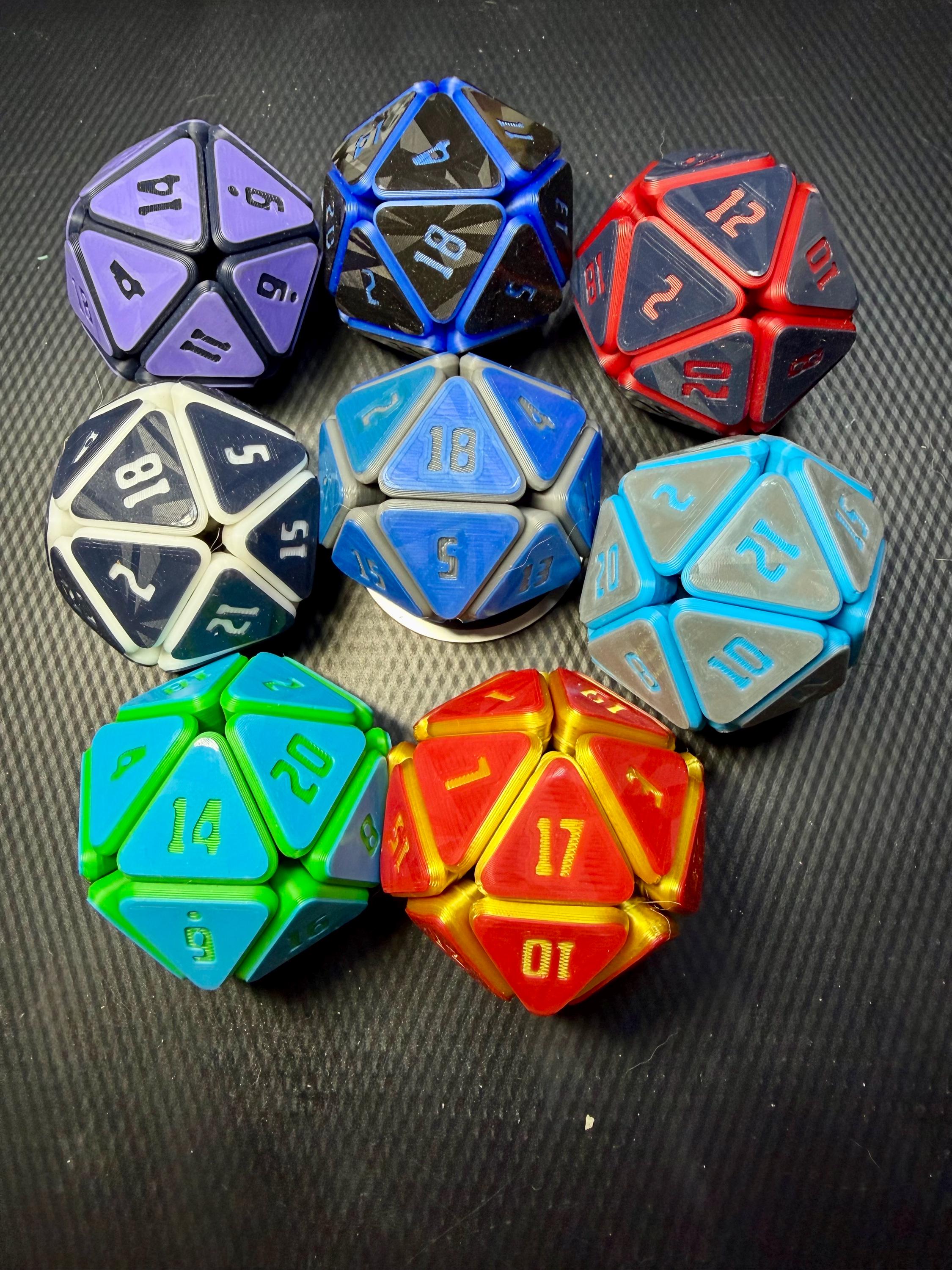 Squishy D20 Fidget Dice • 3D Printed Stress Relief Toy - Etsy