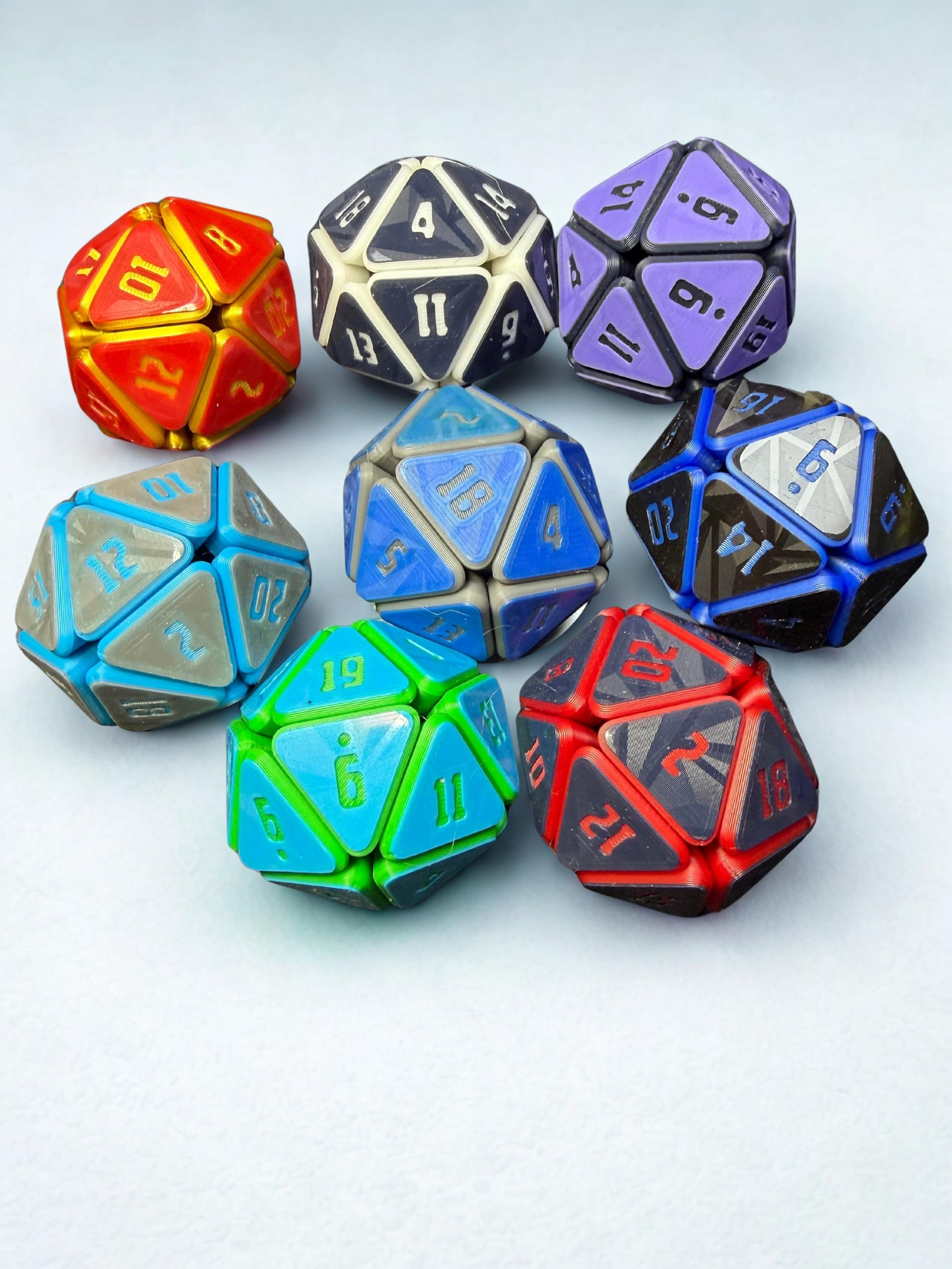 Squishy D20 Fidget Dice • 3D Printed Stress Relief Toy - Etsy