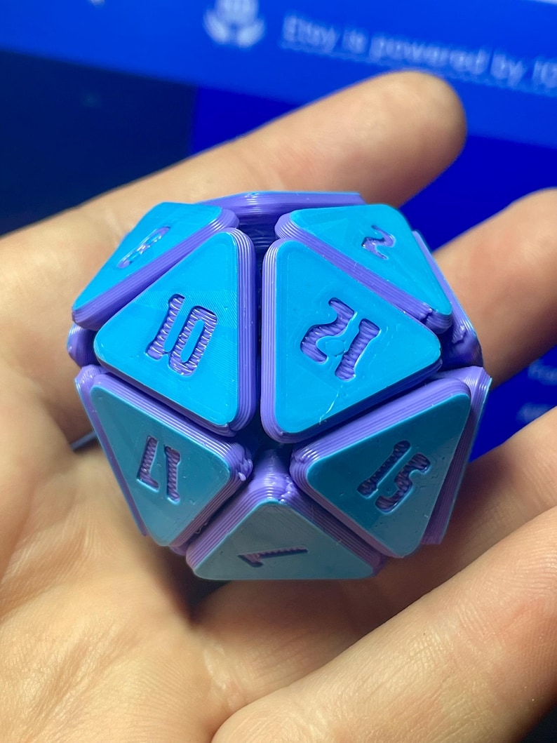 Squishy D20 Fidget Dice • 3D Printed Stress Relief Toy - Etsy