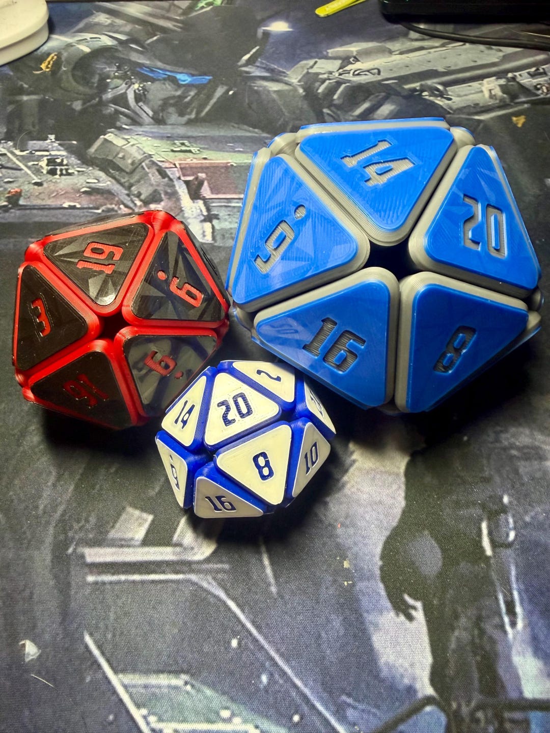 Extra Large Squishy D20 Fidget Dice • 3D Printed Stress Relief Toy - Etsy