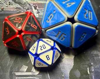 Extra Large Squishy D20 Fidget Dice • 3D Printed Stress Relief Toy