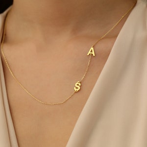 Personalisiertes Geschenk, Initial Halskette, Kundenspezifische Halskette, Geburtstag Geschenkidee, Familie Brief Anhänger, Freundschaft Halskette, Geschenk zum Valentinstag