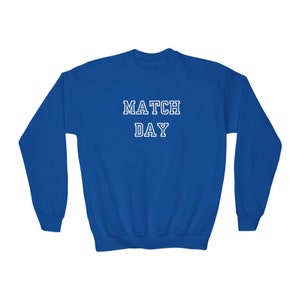 Kids Match Day Crewneck Sweatshirt/Tennis Match/Wrestling Match/Golf Match/Fan Wear zdjęcie 8