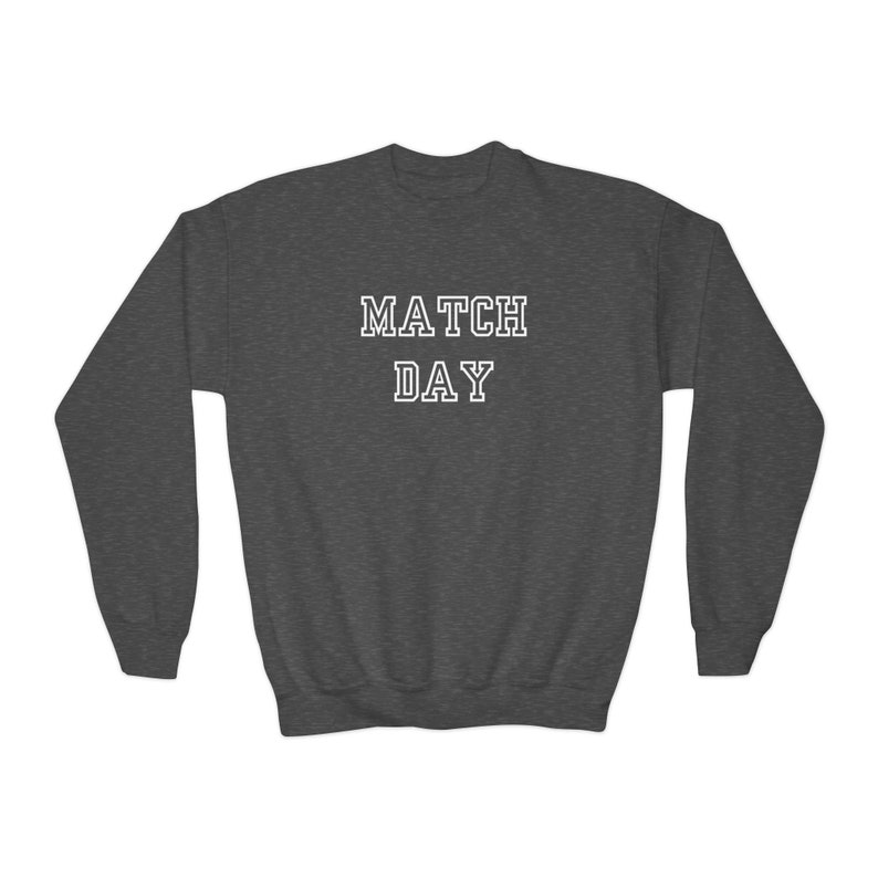 Kids Match Day Crewneck Sweatshirt/Tennis Match/Wrestling Match/Golf Match/Fan Wear zdjęcie 6