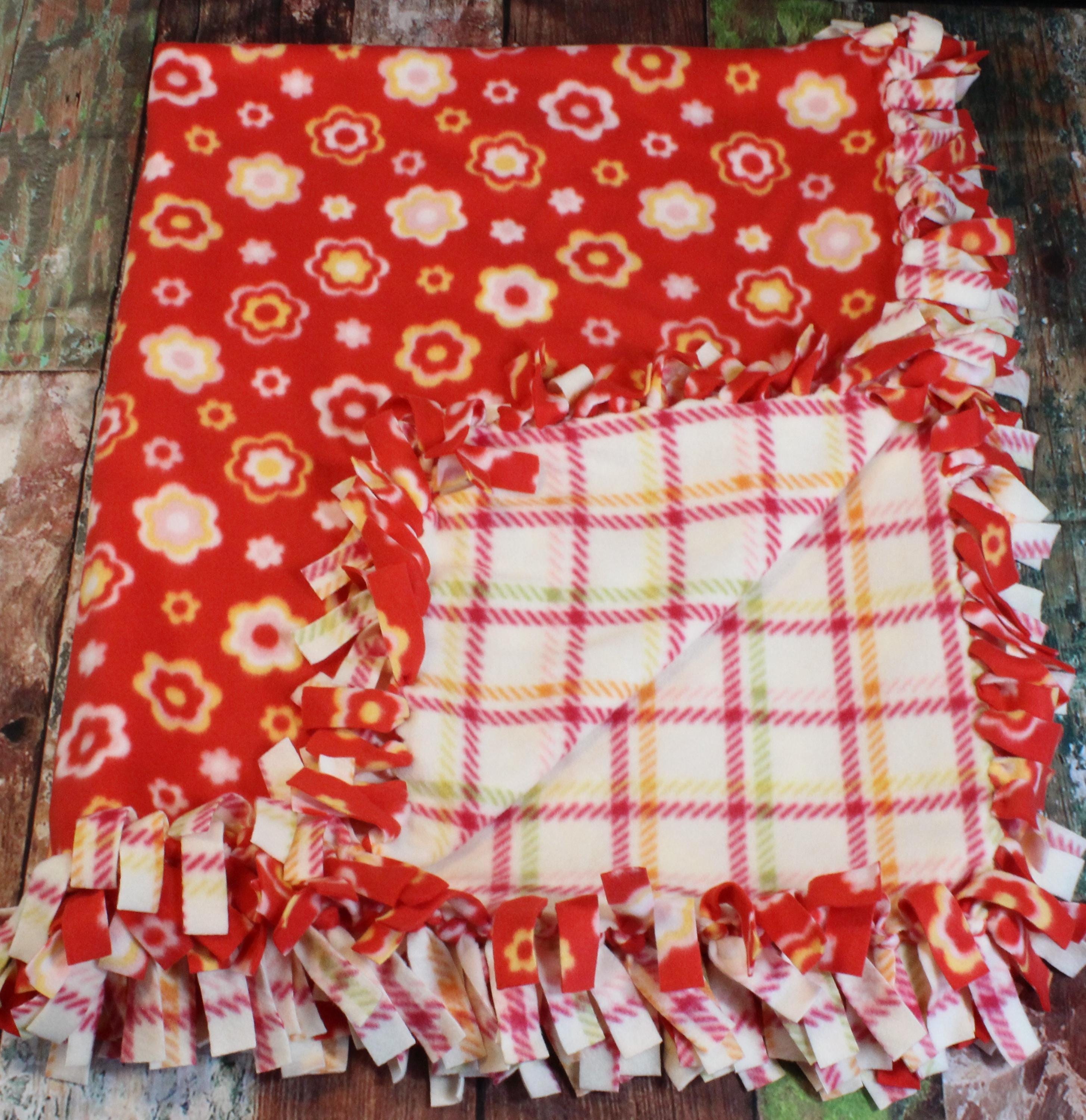 Sew Blanket With Woven Fleece Blanket Braided Fleece Blanket No