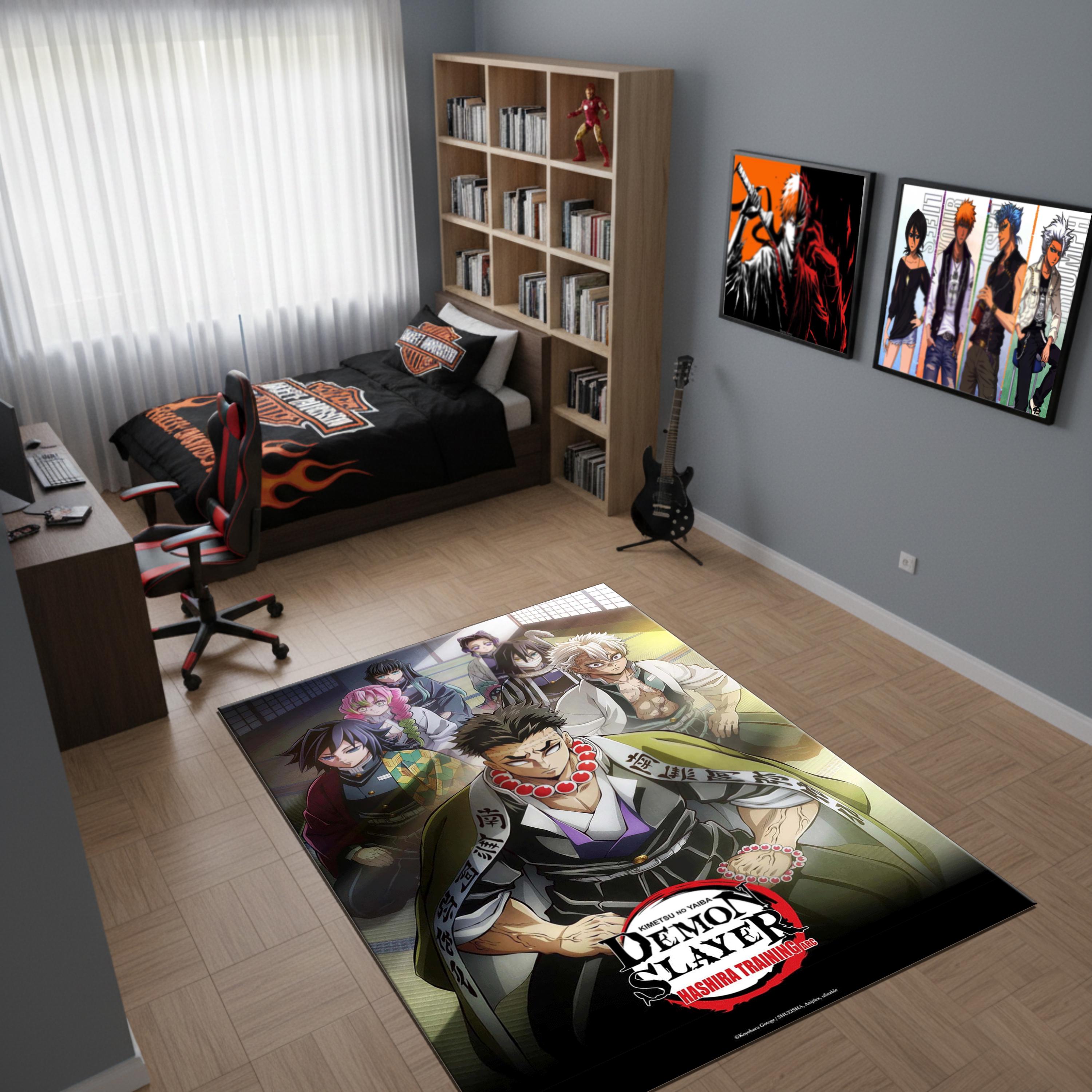 Hashira Rug Demon Slayer Hashira Training Rug, Anime Room Decor, Japanese Shonen ...